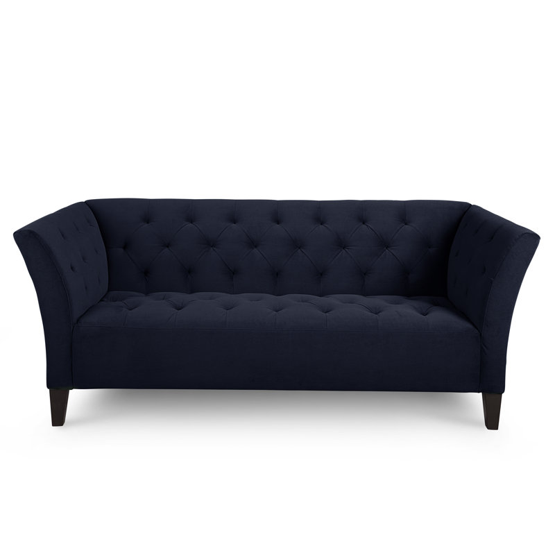 Carruth Upholstered 76'' Sofa, Bella Ink Performance Velvet