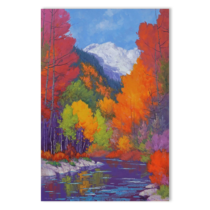 «Bold Autumn», reproduction d'art sur toile tendue, H 36 po x l 24 po