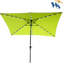 Parasol rectangulaire à DEL pour terrasse 10 pi x 6,5 pi, manivelle, inclinable, 26 lumières pour jardin-1514422108