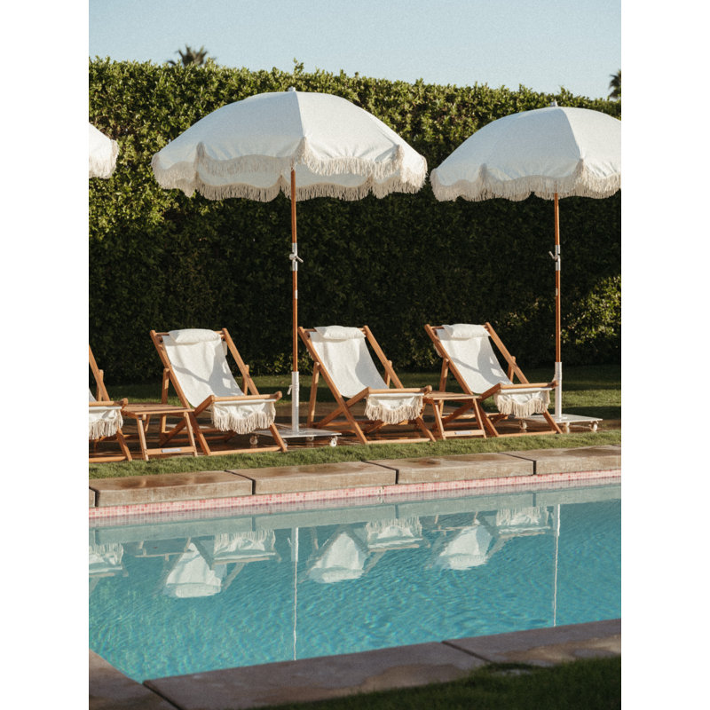 Chaise longue pliante, Blanc