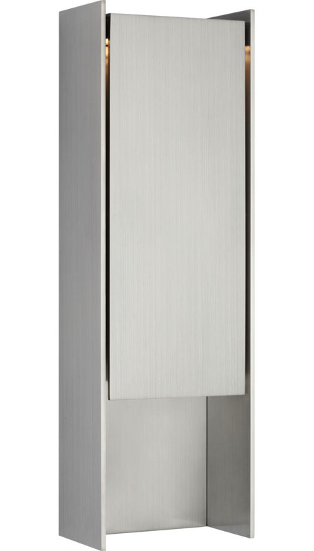 Align Shielded Wall Light, Stainless Steel, 24.5" Height, 3 Lights