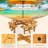 Faaizah Outdoor 8-person Dining Sets With 4 Curved Benches, Round Tabletop And Umbrella Hole-1190890021