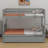 Versatile Bunk Bed System With Storage Compartments, Secure Ladder Access, And Dual-Bed Conversion Capability-53570680