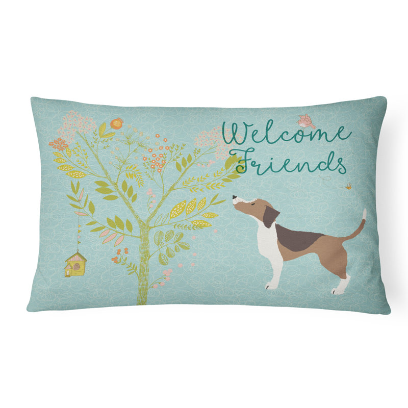  Coussin intérieur / extérieur Welcome Friends Beagle