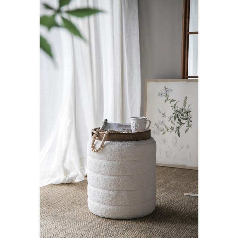5 décorations de style champêtre français: plante artificielle, vase, plateaux, tabouret et table d'appoint - 5 pièces