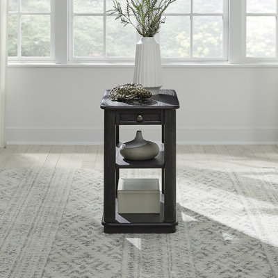 Armatou Chair Side Table w/ Shelves