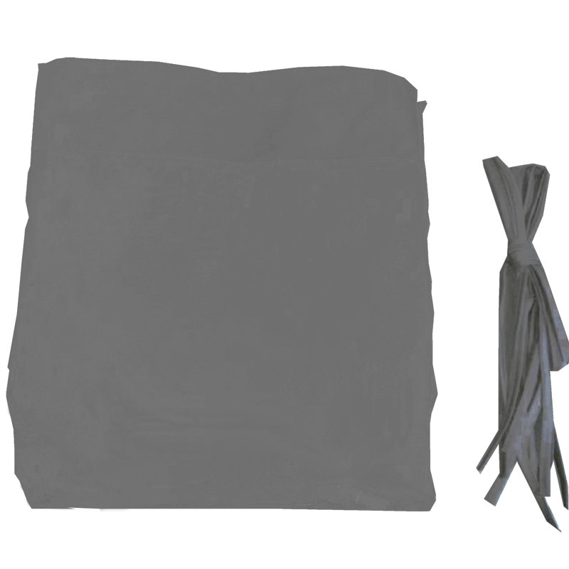 Housse de remplacement pour auvent gris pour pergola extérieure incurvée de 12 pi x 9 pi. Le tissu assure la protection, la déperlance et la résistance à la décoloration. Pare-soleil rétractable réglable. Assemblage simple