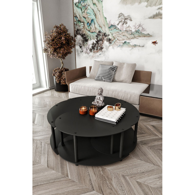 Ensemble de 2 tables basses Modern Modern, 27,6 po x 15,0 po x 27,6 po | 100% panneau de fibres à densité moyenne avec pieds en kraft comprimé | Conception élégante de couleur unie, parfaite pour le salon et les espaces contemporains, ajout durable et élégant à votre maison