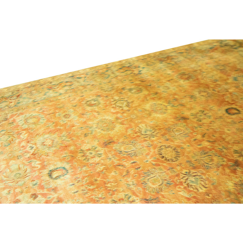 High-Quality Hand-Knotted Rust And Blue Area Rug