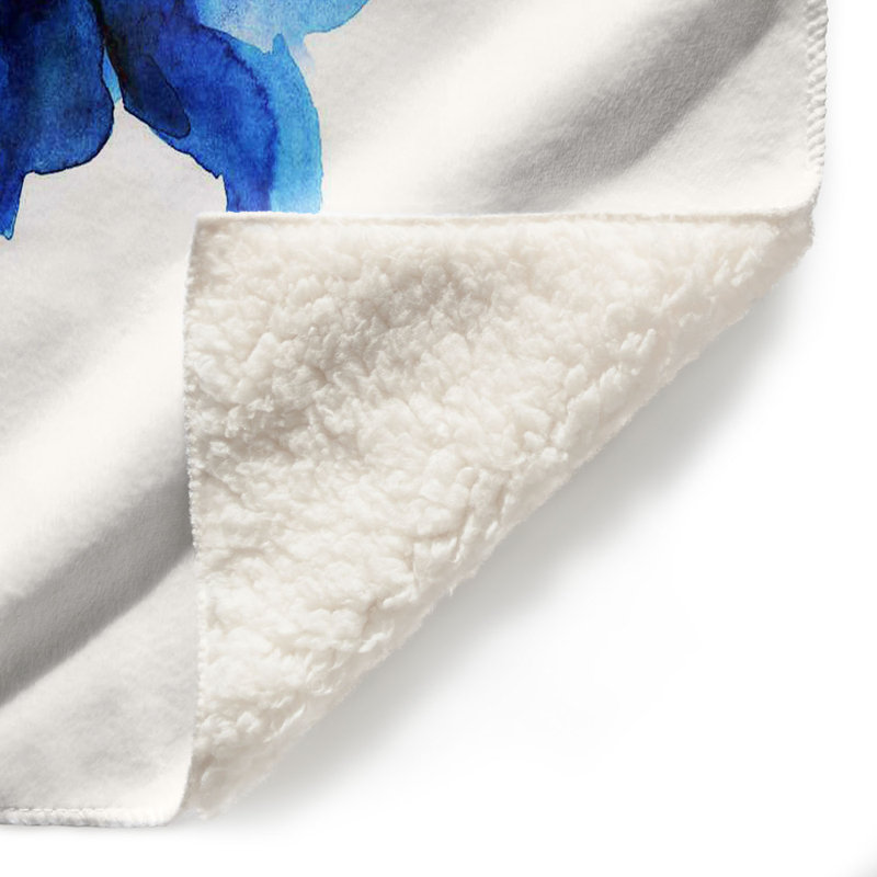 Couverture sherpa douce 54 de papillon de chanson, l 51 po x L 60 po
