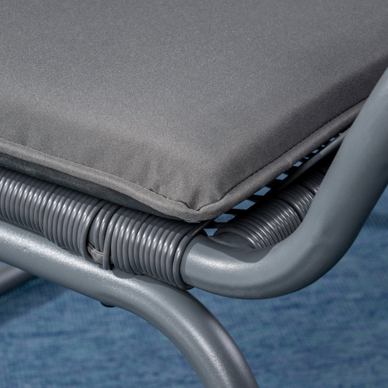 Enders Steel Outdoor Lounge Chair