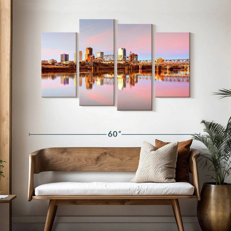 Little Rock Reflection, 32" H x 52" W