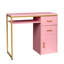 Bureau d'ordinateur rose