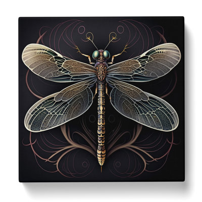 Dragonfly Ornamental - Wrapped Canvas