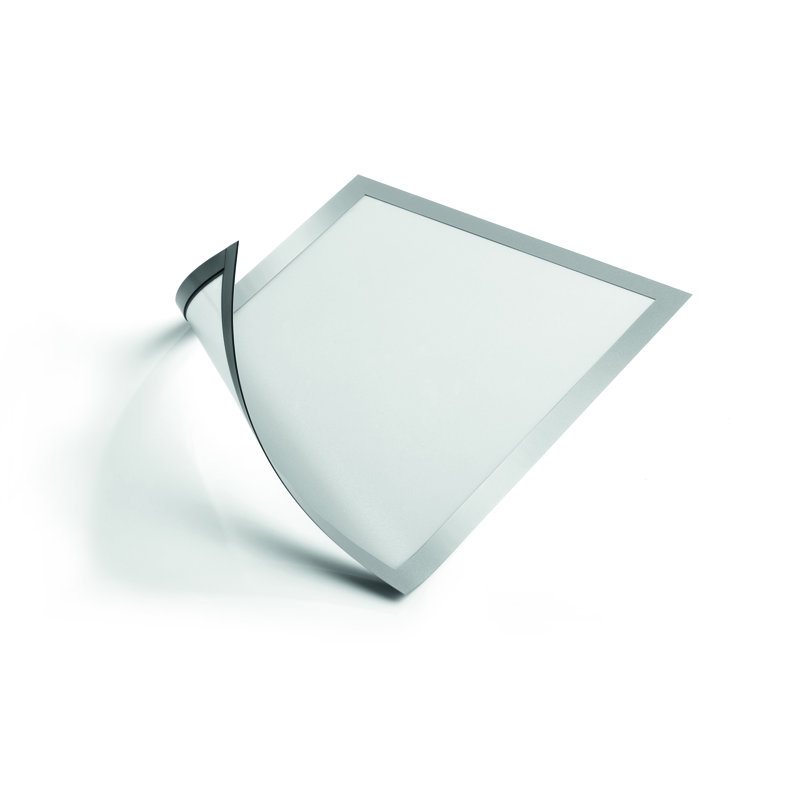 Porte-affiche magnétique argenté Duraframe Durable