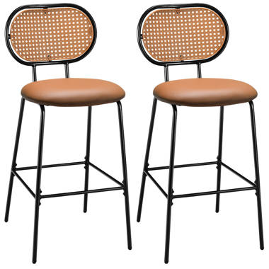 Tusarora Iron King Louis Back Side Chair (Set of 4) Bayou Breeze Leg Color: Black, Upholstery Color: Whiskey Brown