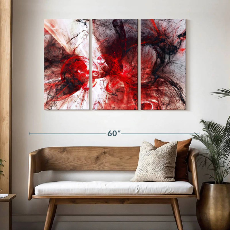 Avery Vampire Blood Abstract, 32" H x 50" W