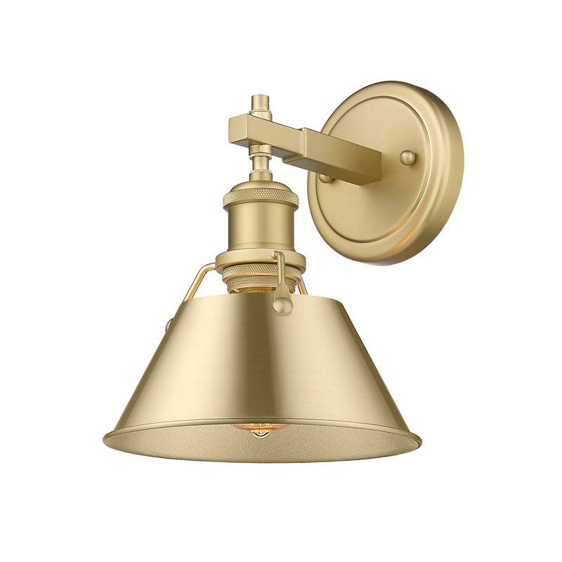 Felda Dimmable Steel Vanity Light, Burnished Champagne Bronze, Brushed Champagne Bronze, 1 Lights