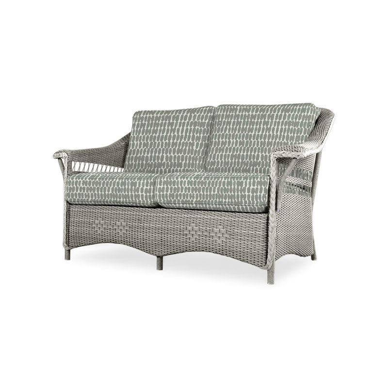 Nantucket Outdoor 2 - Seat Loveseat, Loveboat Mint, Pewter