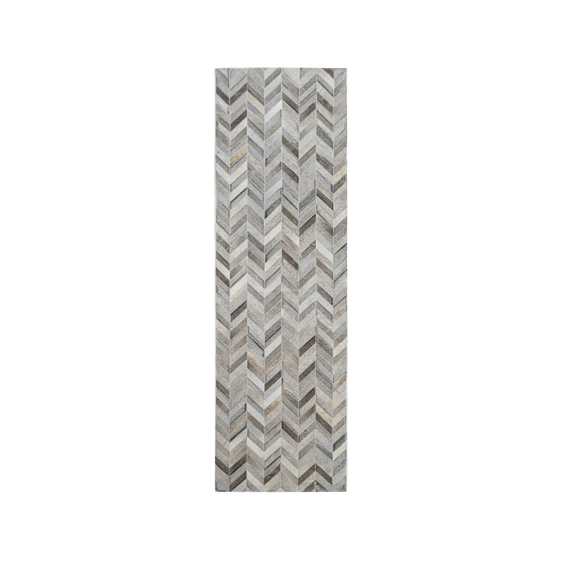 Tapis de couloir en cuir 2 pi 5 po x 8 pi Cowden