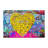 Modern Printed Rug in Neutral Tones with Geometric Zigzag Pattern Ideal for Any Room in Your Home-128596685