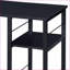 Desks, Modern 2-Shelf Writing Desk 47.5” Wide | Black | Wood &amp; Metal-337645152