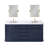 Palace 72" Carrara Quartz Countertop Bath Vanity in Monarch Blue with Faucet and Mirror