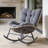 Doral Outdoor Wicker Rocking Papasan Chair with Cushion