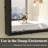 Molly Tempered Glass and Metal  Alloy Square-Corner Framed French Cleat Mounted Wall Bathroom / Vanity Mirror-1578174432