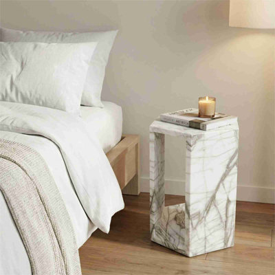 Table d'appoint en marbre naturel