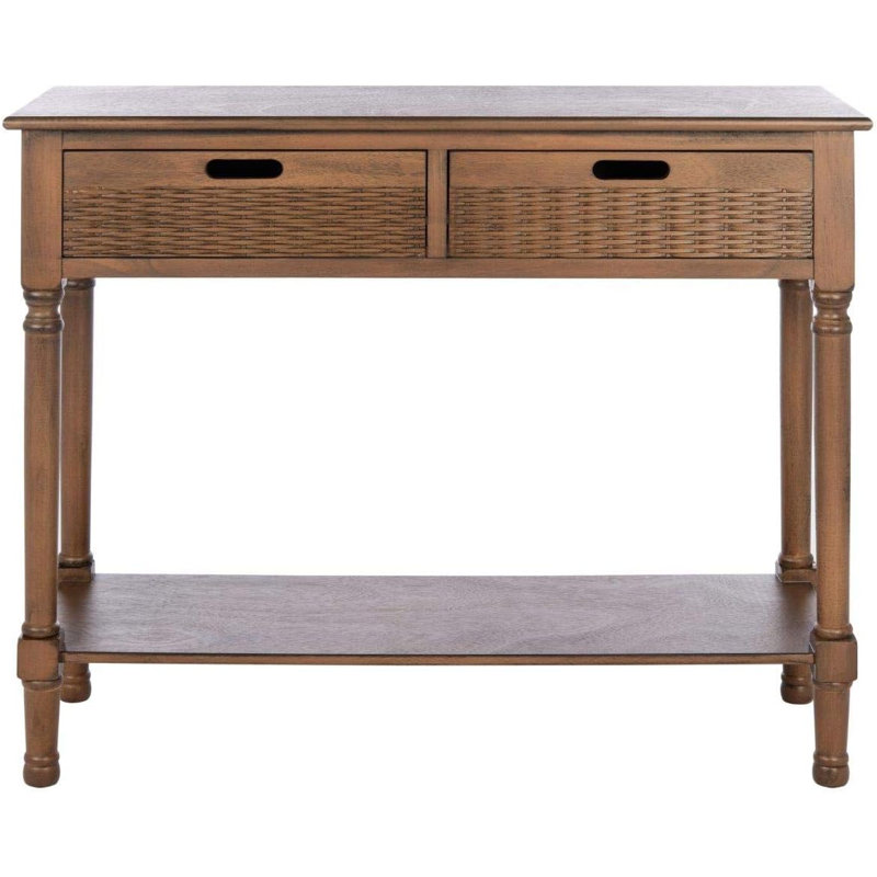 Dupuis Console Table, Brown, 36" H x 13" W x 30" D