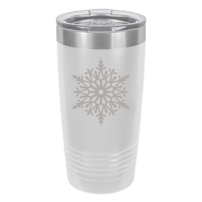 Culbuteur de voyage en acier inoxydable 20 oz let it snow