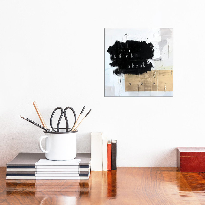 I Think About You - Wrapped Canvas Print, 30.48 cm H x 30.48 cm W