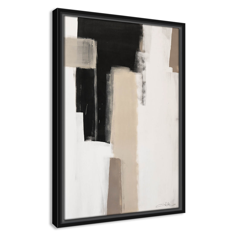 Calvin Giverny Earth Scapes I Print, Pas de tapis, H 19,5 po x l 13,5 po x P 2 po, Cadre flottant noir
