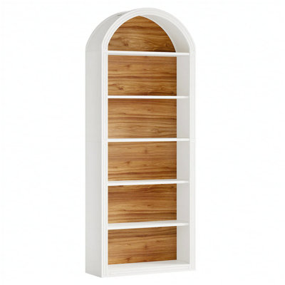 Storage Display Shelf,Elegant Arch Design Bookshelf