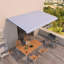 Dakota Fields 600cm W x 350cm D Polyester Cover Retractable Patio Awning-671036188-671036190