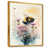 Toile avec cadre flottant or
