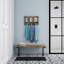Collage de photos murales Delyth avec 3 crochets suspendus - Cadre photo mural avec aspect bois rustique, peut contenir 4 x 6 photos