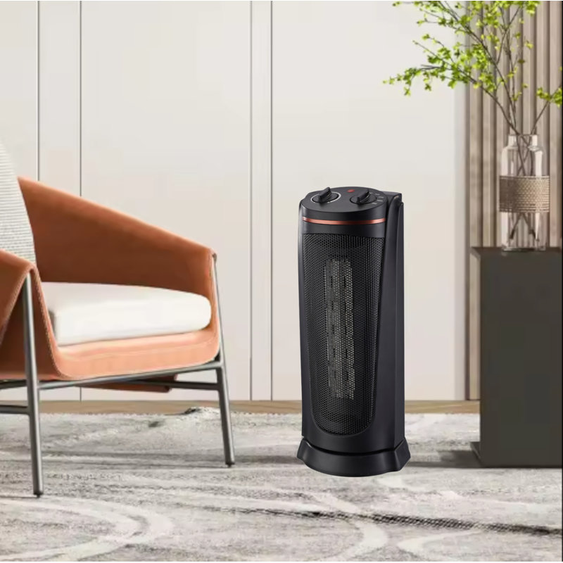 18" Oscillating Tower Heater w/ Thermostat