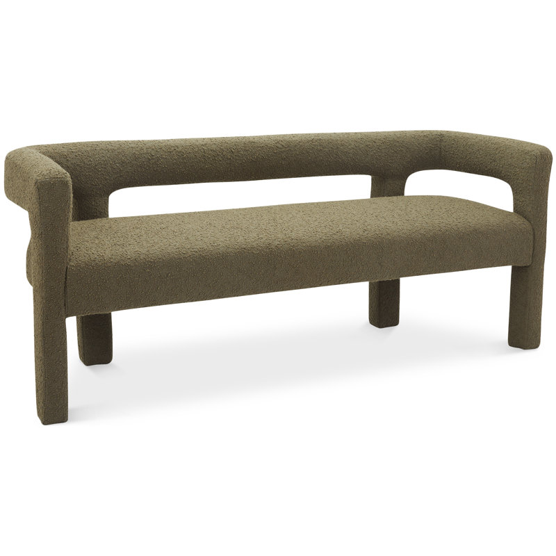 Banc en cèdre 67 po Cedernier, Tissu olive olive