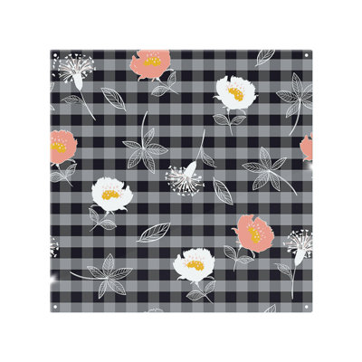 Blooming Hand Drawn Flowers Splash Back