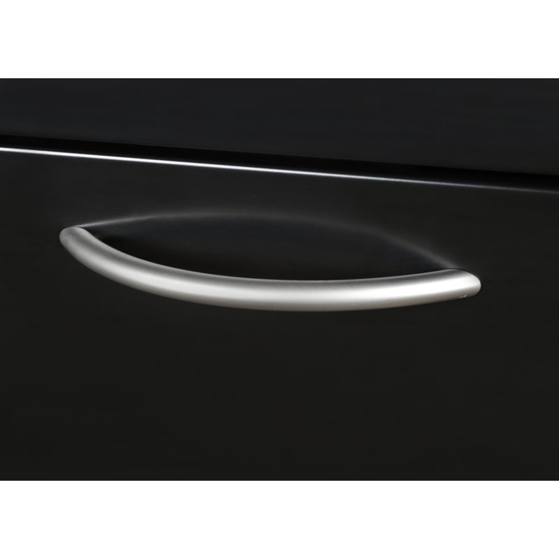 Bureau pour enseignant Nevjana Fusion avec tiroir à double caisson, H 29 po x l 66 po x P 24 po, Cerisier/Noir