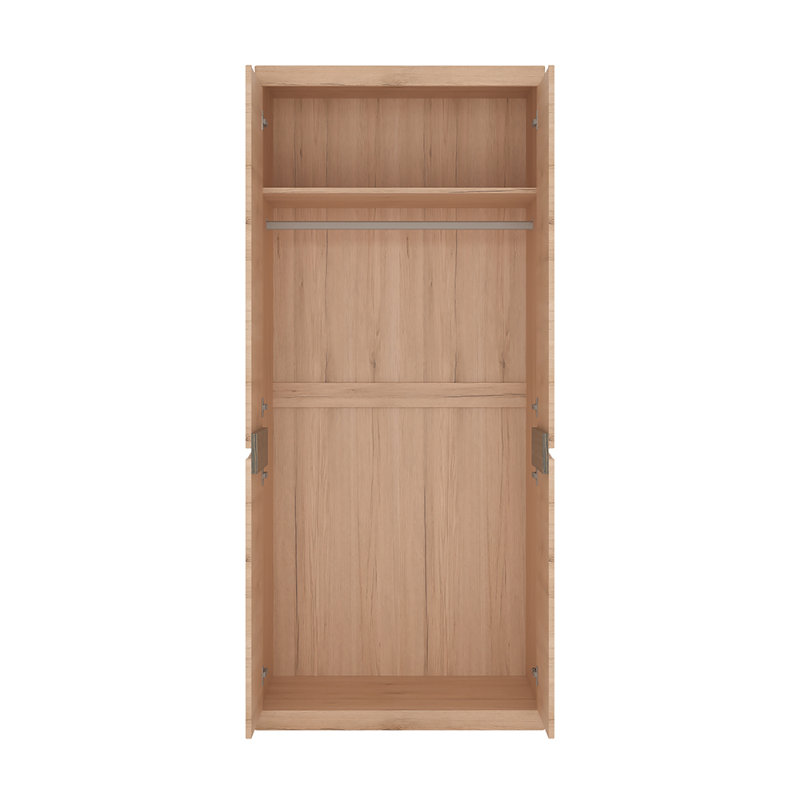 Aryanna 2 Door Manufactured Wood Wardrobe