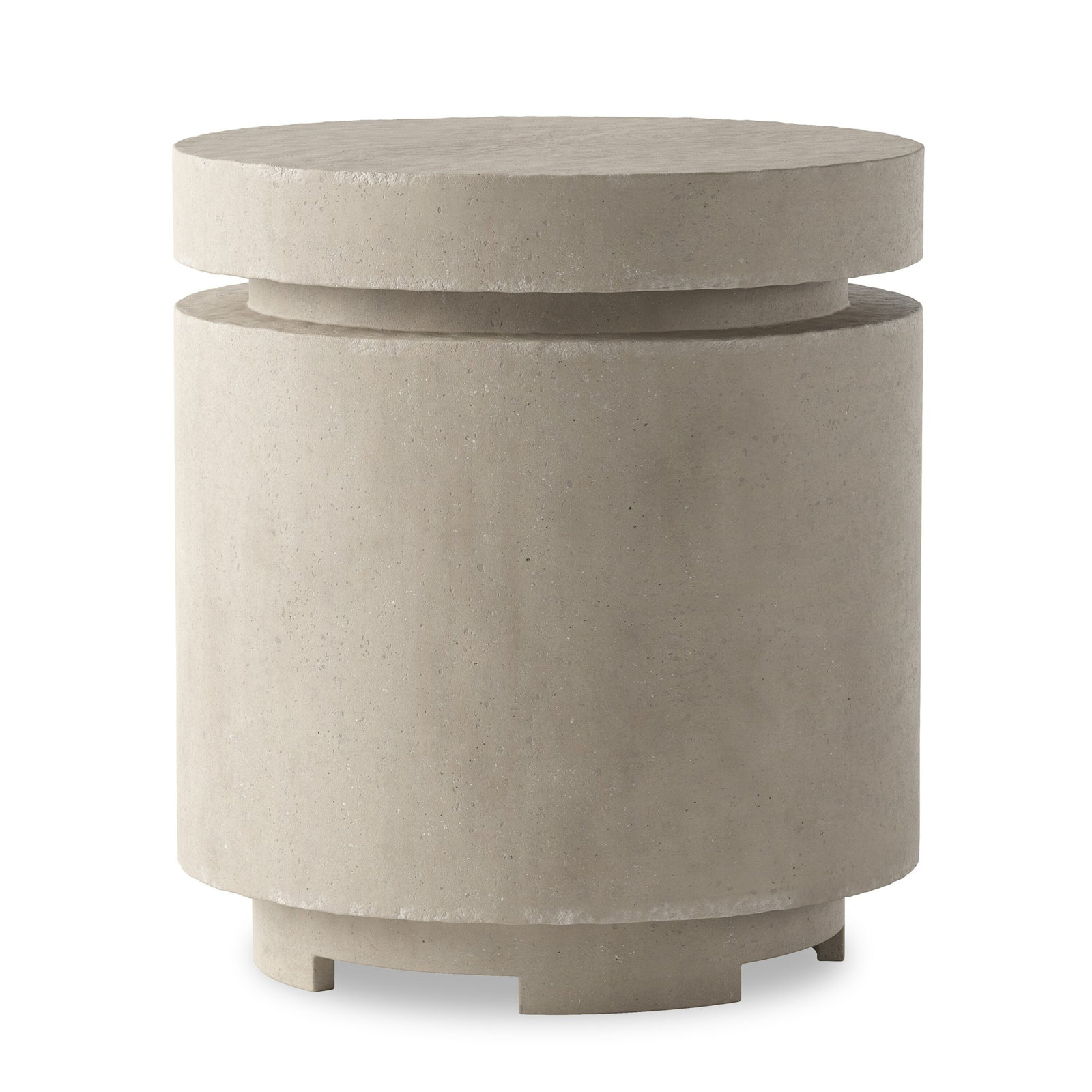 Jolin Propane Outdoor Fire Pit Table, Natural Concrete