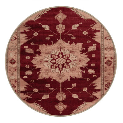 Machine Washable Overdyed Brown Area Rug