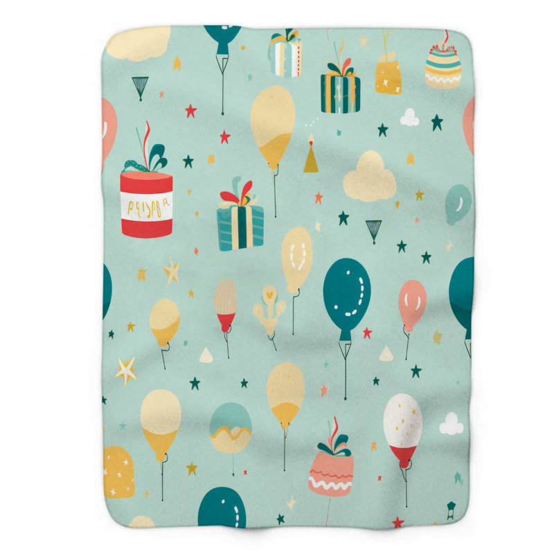 Celebration Fun - 1 Piece Premium Blanket, Queen