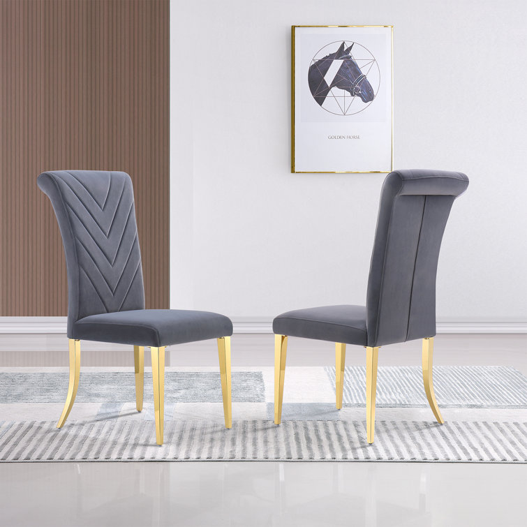 Ljudevit Velvet Side Chair beige 