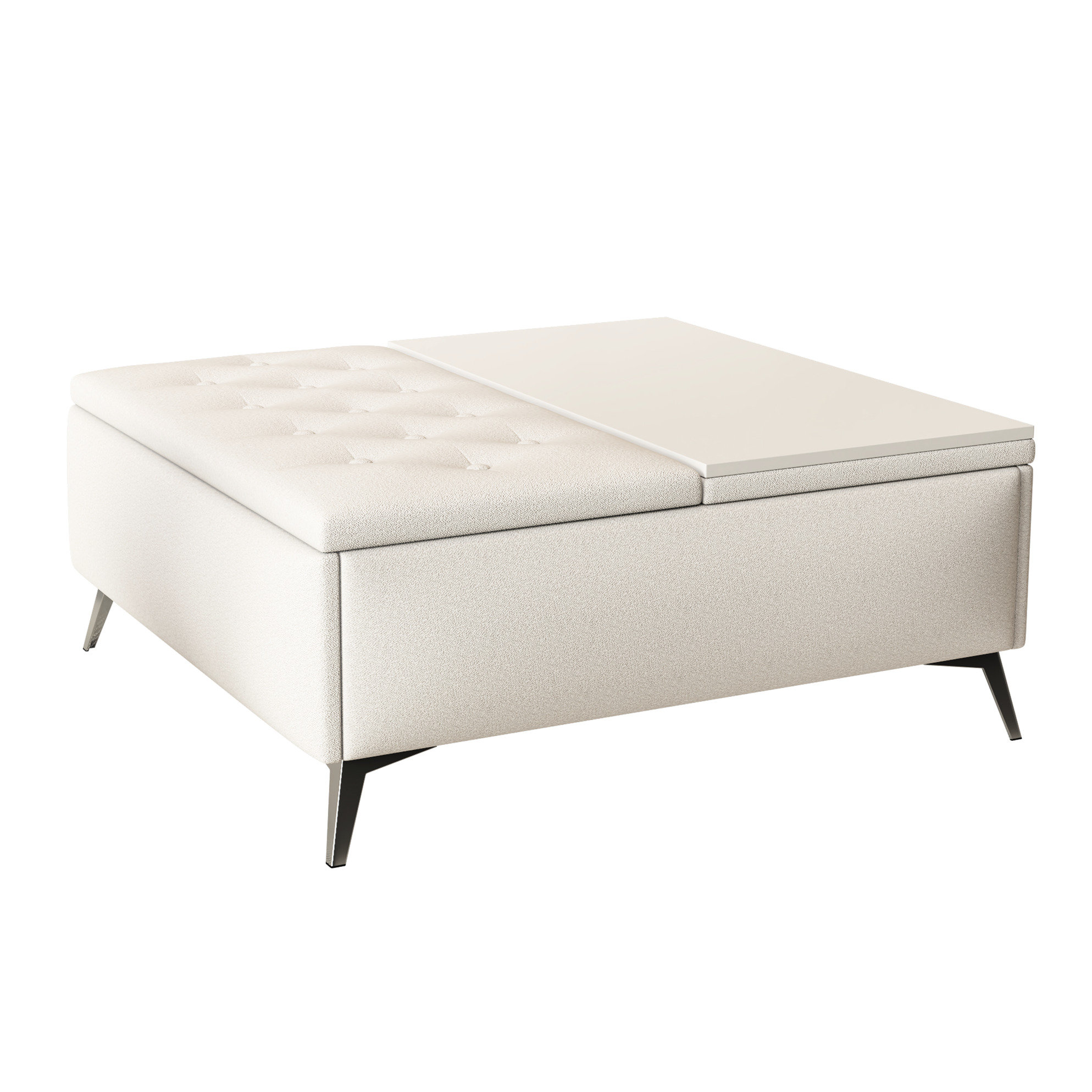 George Oliver 35 Inch Wide Square Coffee Table With Lift Top And Handy ...