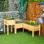 Ensemble de 3 jardinières surélevées Outsunny