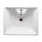 The Renovators Supply Inc. 14.87'' Gloss White Vitreous China Square Bathroom Sink with Overflow